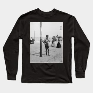 Brighton Beach Life Guard, 1906. Vintage Photo Long Sleeve T-Shirt